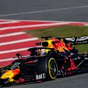 CIRCUIT DE BARCELONA-CATALUNYA, SPAIN - FEBRUARY 27: Max Verstappen, Red Bull Racing RB15 during the Barcelona February testing II at Circuit de Barcelona-Catalunya on February 27, 2019 in Circuit de Barcelona-Catalunya, Spain. (Photo by Zak Mauger)