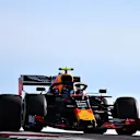 AUSTIN, TEXAS - NOVEMBER 01: Alexander Albon of Thailand driving the (23) Aston Martin Red Bull Racing RB15 on track during practice for the F1 Grand Prix of USA at Circuit of The Americas on November 01, 2019 in Austin, Texas. (Photo by Charles Coates/Getty Images)