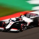 NORTHAMPTON, ENGLAND - AUGUST 07: Kevin Magnussen of Denmark driving the (20) Haas F1 Team VF-20 Ferrari on track during practice for the F1 70th Anniversary Grand Prix at Silverstone on August 07, 2020 in Northampton, England. (Photo by Bryn Lennon/Getty Images)