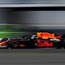 NORTHAMPTON, ENGLAND - AUGUST 07: Max Verstappen of the Netherlands driving the (33) Aston Martin Red Bull Racing RB16 on track during practice for the F1 70th Anniversary Grand Prix at Silverstone on August 07, 2020 in Northampton, England. (Photo by Rudy Carezzevoli/Getty Images)
