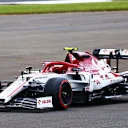 NORTHAMPTON, ENGLAND - AUGUST 07: Antonio Giovinazzi of Italy and Alfa Romeo Racing walks from his car after stopping on track during practice for the F1 70th Anniversary Grand Prix at Silverstone on August 07, 2020 in Northampton, England. (Photo by Dan Istitene - Formula 1/Formula 1 via Getty Images)