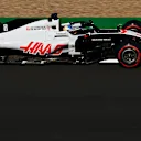 NORTHAMPTON, ENGLAND - AUGUST 08: Romain Grosjean of France driving the (8) Haas F1 Team VF-20 Ferrari during final practice for the F1 70th Anniversary Grand Prix at Silverstone on August 08, 2020 in Northampton, England. (Photo by Clive Mason - Formula 1/Formula 1 via Getty Images)