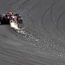 NORTHAMPTON, ENGLAND - AUGUST 08: Max Verstappen of the Netherlands driving the (33) Aston Martin Red Bull Racing RB16 on track during qualifying for the F1 70th Anniversary Grand Prix at Silverstone on August 08, 2020 in Northampton, England. (Photo by Ben Stansall/Pool via Getty Images)