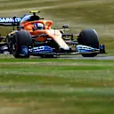 NORTHAMPTON, ENGLAND - AUGUST 08: Lando Norris of Great Britain driving the (4) McLaren F1 Team MCL35 Renault on track during qualifying for the F1 70th Anniversary Grand Prix at Silverstone on August 08, 2020 in Northampton, England. (Photo by Rudy Carezzevoli/Getty Images)