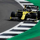 NORTHAMPTON, ENGLAND - AUGUST 08: Daniel Ricciardo of Australia driving the (3) Renault Sport Formula One Team RS20 on track during qualifying for the F1 70th Anniversary Grand Prix at Silverstone on August 08, 2020 in Northampton, England. (Photo by Will Oliver/Pool via Getty Images)