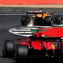 NORTHAMPTON, ENGLAND - AUGUST 09: Carlos Sainz of Spain driving the (55) McLaren F1 Team MCL35 Renault on track during the F1 70th Anniversary Grand Prix at Silverstone on August 09, 2020 in Northampton, England. (Photo by Frank Augstein/Pool via Getty Images)