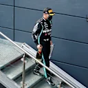 NORTHAMPTON, ENGLAND - AUGUST 09: Third placed Valtteri Bottas of Finland and Mercedes GP walks with his trophy during the F1 70th Anniversary Grand Prix at Silverstone on August 09, 2020 in Northampton, England. (Photo by Will Oliver/Pool via Getty Images)