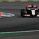NORTHAMPTON, ENGLAND - AUGUST 09: Romain Grosjean of France driving the (8) Haas F1 Team VF-20 Ferrari on track during the F1 70th Anniversary Grand Prix at Silverstone on August 09, 2020 in Northampton, England. (Photo by Rudy Carezzevoli/Getty Images)