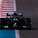 ABU DHABI, UNITED ARAB EMIRATES - DECEMBER 11: Lewis Hamilton of Great Britain driving the (44) Mercedes AMG Petronas F1 Team Mercedes W11 on track during practice ahead of the F1 Grand Prix of Abu Dhabi at Yas Marina Circuit on December 11, 2020 in Abu Dhabi, United Arab Emirates. (Photo by Rudy Carezzevoli/Getty Images)