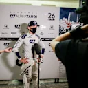 ABU DHABI, UNITED ARAB EMIRATES - DECEMBER 11: Pierre Gasly of Scuderia AlphaTauri and France  during practice ahead of the F1 Grand Prix of Abu Dhabi at Yas Marina Circuit on December 11, 2020 in Abu Dhabi, United Arab Emirates. (Photo by Peter Fox/Getty Images)