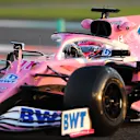 ABU DHABI, UNITED ARAB EMIRATES - DECEMBER 11: Sergio Perez of Mexico driving the (11) Racing Point RP20 Mercedes on track during practice ahead of the F1 Grand Prix of Abu Dhabi at Yas Marina Circuit on December 11, 2020 in Abu Dhabi, United Arab Emirates. (Photo by Kamran Jebreili - Pool/Getty Images)