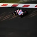 ABU DHABI, UNITED ARAB EMIRATES - DECEMBER 12: Lance Stroll of Canada driving the (18) Racing Point RP20 Mercedes on track during final practice ahead of the F1 Grand Prix of Abu Dhabi at Yas Marina Circuit on December 12, 2020 in Abu Dhabi, United Arab Emirates. (Photo by Rudy Carezzevoli/Getty Images)