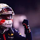 ABU DHABI, UNITED ARAB EMIRATES - DECEMBER 12: Pole position qualifier Max Verstappen of Netherlands and Red Bull Racing celebrates in parc ferme during qualifying ahead of the F1 Grand Prix of Abu Dhabi at Yas Marina Circuit on December 12, 2020 in Abu Dhabi, United Arab Emirates. (Photo by Mario Renzi - Formula 1/Formula 1 via Getty Images)