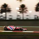ABU DHABI, UNITED ARAB EMIRATES - DECEMBER 13: Lance Stroll of Canada driving the (18) Racing Point RP20 Mercedes during the F1 Grand Prix of Abu Dhabi at Yas Marina Circuit on December 13, 2020 in Abu Dhabi, United Arab Emirates. (Photo by Bryn Lennon/Getty Images)