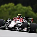 SPIELBERG, AUSTRIA - JULY 03: Antonio Giovinazzi of Italy driving the (99) Alfa Romeo Racing C39 Ferrari on track during practice for the F1 Grand Prix of Austria at Red Bull Ring on July 03, 2020 in Spielberg, Austria. (Photo by Clive Mason - Formula 1/Formula 1 via Getty Images)
