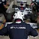 SPIELBERG, AUSTRIA - JULY 03: Scuderia AlphaTauri team members prepare for a pit stop for during practice for the F1 Grand Prix of Austria at Red Bull Ring on July 03, 2020 in Spielberg, Austria. (Photo by Peter Fox/Getty Images)