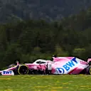 SPIELBERG, AUSTRIA - JULY 04: Sergio Perez of Mexico driving the (11) Racing Point RP20 Mercedes on track during final practice for the Formula One Grand Prix of Austria at Red Bull Ring on July 04, 2020 in Spielberg, Austria. (Photo by Bryn Lennon/Getty Images)