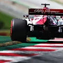 SPIELBERG, AUSTRIA - JULY 04: Kimi Raikkonen of Finland driving the (7) Alfa Romeo Racing C39 Ferrari on track during qualifying for the Formula One Grand Prix of Austria at Red Bull Ring on July 04, 2020 in Spielberg, Austria. (Photo by Dan Istitene - Formula 1/Formula 1 via Getty Images)