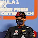 SPIELBERG, AUSTRIA - JULY 04: Third placed qualifier Max Verstappen of Netherlands and Red Bull Racing talks in a press conference after qualifying for the Formula One Grand Prix of Austria at Red Bull Ring on July 04, 2020 in Spielberg, Austria. (Photo by Mario Renzi - Formula 1/Formula 1 via Getty Images)