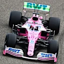 BAHRAIN, BAHRAIN - NOVEMBER 27: Sergio Perez of Mexico driving the (11) Racing Point RP20 Mercedes on track during practice ahead of the F1 Grand Prix of Bahrain at Bahrain International Circuit on November 27, 2020 in Bahrain, Bahrain. (Photo by Dan Istitene - Formula 1/Formula 1 via Getty Images)