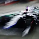 BAHRAIN, BAHRAIN - NOVEMBER 28: George Russell of Great Britain driving the (63) Williams Racing FW43 Mercedes in the Pitlane during qualifying ahead of the F1 Grand Prix of Bahrain at Bahrain International Circuit on November 28, 2020 in Bahrain, Bahrain. (Photo by Mark Thompson/Getty Images)