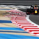 BAHRAIN, BAHRAIN - NOVEMBER 28: Max Verstappen of the Netherlands driving the (33) Aston Martin Red Bull Racing RB16 on track during final practice ahead of the F1 Grand Prix of Bahrain at Bahrain International Circuit on November 28, 2020 in Bahrain, Bahrain. (Photo by Rudy Carezzevoli/Getty Images)