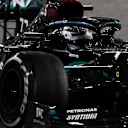 BAHRAIN, BAHRAIN - NOVEMBER 29: Valtteri Bottas of Finland driving the (77) Mercedes AMG Petronas F1 Team Mercedes W11 on track during the F1 Grand Prix of Bahrain at Bahrain International Circuit on November 29, 2020 in Bahrain, Bahrain. (Photo by Rudy Carezzevoli/Getty Images)