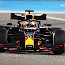 BAHRAIN, BAHRAIN - NOVEMBER 29: Max Verstappen of the Netherlands driving the (33) Aston Martin Red Bull Racing RB16 on track during the F1 Grand Prix of Bahrain at Bahrain International Circuit on November 29, 2020 in Bahrain, Bahrain. (Photo by Kamran Jebreili - Pool/Getty Images)