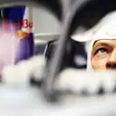 SPA, BELGIUM - AUGUST 28: Daniil Kvyat of Russia and Scuderia AlphaTauri prepares to drive in the garage during practice for the F1 Grand Prix of Belgium at Circuit de Spa-Francorchamps on August 28, 2020 in Spa, Belgium. (Photo by Peter Fox/Getty Images)