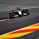 SPA, BELGIUM - AUGUST 28: Romain Grosjean of France driving the (8) Haas F1 Team VF-20 Ferrari on track during practice for the F1 Grand Prix of Belgium at Circuit de Spa-Francorchamps on August 28, 2020 in Spa, Belgium. (Photo by John Thuys/Pool via Getty Images)