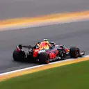 SPA, BELGIUM - AUGUST 28: Alexander Albon of Thailand driving the (23) Aston Martin Red Bull Racing RB16 on track during practice for the F1 Grand Prix of Belgium at Circuit de Spa-Francorchamps on August 28, 2020 in Spa, Belgium. (Photo by Lars Baron/Getty Images)