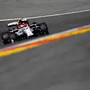 SPA, BELGIUM - AUGUST 29: Antonio Giovinazzi of Italy driving the (99) Alfa Romeo Racing C39 Ferrari drives during final practice for the F1 Grand Prix of Belgium at Circuit de Spa-Francorchamps on August 29, 2020 in Spa, Belgium. (Photo by Stephanie Lecocq/Pool via Getty Images)