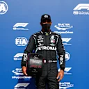 SPA, BELGIUM - AUGUST 29: Pole position qualifier Lewis Hamilton of Great Britain and Mercedes GP celebrates in parc ferme  during qualifying for the F1 Grand Prix of Belgium at Circuit de Spa-Francorchamps on August 29, 2020 in Spa, Belgium. (Photo by Francois Lenoir/Pool via Getty Images)