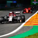 SPA, BELGIUM - AUGUST 30: Kimi Raikkonen of Finland driving the (7) Alfa Romeo Racing C39 Ferrari on track during the F1 Grand Prix of Belgium at Circuit de Spa-Francorchamps on August 30, 2020 in Spa, Belgium. (Photo by John Thuys/Pool via Getty Images)