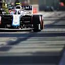 IMOLA, ITALY - OCTOBER 31: Nicholas Latifi of Canada driving the (6) Williams Racing FW43 Mercedes in the Pitlane during practice ahead of the F1 Grand Prix of Emilia Romagna at Autodromo Enzo e Dino Ferrari on October 31, 2020 in Imola, Italy. (Photo by Peter Fox/Getty Images)