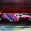 IMOLA, ITALY - OCTOBER 31: Sergio Perez of Mexico driving the (11) Racing Point RP20 Mercedes in the Pitlane during qualifying ahead of the F1 Grand Prix of Emilia Romagna at Autodromo Enzo e Dino Ferrari on October 31, 2020 in Imola, Italy. (Photo by Mark Thompson/Getty Images)