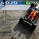 IMOLA, ITALY - OCTOBER 31: Max Verstappen of the Netherlands driving the (33) Aston Martin Red Bull Racing RB16 leaves the garage during qualifying ahead of the F1 Grand Prix of Emilia Romagna at Autodromo Enzo e Dino Ferrari on October 31, 2020 in Imola, Italy. (Photo by Mark Thompson/Getty Images)