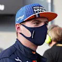 IMOLA, ITALY - OCTOBER 31: Third place qualifier Max Verstappen of Netherlands and Red Bull Racing talks to the media in the Paddock after qualifying ahead of the F1 Grand Prix of Emilia Romagna at Autodromo Enzo e Dino Ferrari on October 31, 2020 in Imola, Italy. (Photo by Luca Bruno - Pool/Getty Images)