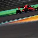 IMOLA, ITALY - OCTOBER 31: Charles Leclerc of Monaco driving the (16) Scuderia Ferrari SF1000 on track during qualifying ahead of the F1 Grand Prix of Emilia Romagna at Autodromo Enzo e Dino Ferrari on October 31, 2020 in Imola, Italy. (Photo by Mario Renzi - Formula 1/Formula 1 via Getty Images)