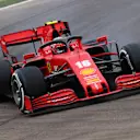 IMOLA, ITALY - NOVEMBER 01: Charles Leclerc of Monaco driving the (16) Scuderia Ferrari SF1000 on track during the F1 Grand Prix of Emilia Romagna at Autodromo Enzo e Dino Ferrari on November 01, 2020 in Imola, Italy. (Photo by Davide Gennari - Pool/Getty Images)