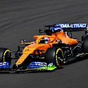 NORTHAMPTON, ENGLAND - JULY 31: Carlos Sainz of Spain driving the (55) McLaren F1 Team MCL35 Renault on track during practice for the F1 Grand Prix of Great Britain at Silverstone on July 31, 2020 in Northampton, England. (Photo by Ben Stansall/Pool via Getty Images)