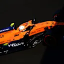 NORTHAMPTON, ENGLAND - JULY 31: Lando Norris of Great Britain driving the (4) McLaren F1 Team MCL35 Renault on track during practice for the F1 Grand Prix of Great Britain at Silverstone on July 31, 2020 in Northampton, England. (Photo by Mario Renzi - Formula 1/Formula 1 via Getty Images)