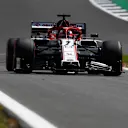 NORTHAMPTON, ENGLAND - AUGUST 01: Kimi Raikkonen of Finland driving the (7) Alfa Romeo Racing C39 Ferrari during qualifying for the F1 Grand Prix of Great Britain at Silverstone on August 01, 2020 in Northampton, England. (Photo by Rudy Carezzevoli/Getty Images)