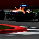 NORTHAMPTON, ENGLAND - AUGUST 01: Carlos Sainz of Spain driving the (55) McLaren F1 Team MCL35 Renault on track during qualifying for the F1 Grand Prix of Great Britain at Silverstone on August 01, 2020 in Northampton, England. (Photo by Rudy Carezzevoli/Getty Images)