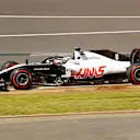 NORTHAMPTON, ENGLAND - AUGUST 01: Romain Grosjean of France driving the (8) Haas F1 Team VF-20 Ferrari on track during qualifying for the F1 Grand Prix of Great Britain at Silverstone on August 01, 2020 in Northampton, England. (Photo by Andrew Boyers/Pool via Getty Images)