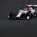 NORTHAMPTON, ENGLAND - AUGUST 02: Antonio Giovinazzi of Italy driving the (99) Alfa Romeo Racing C39 Ferrari on track during the F1 Grand Prix of Great Britain at Silverstone on August 02, 2020 in Northampton, England. (Photo by Ben Stansall/Pool via Getty Images)