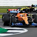 NORTHAMPTON, ENGLAND - AUGUST 02: Lando Norris of Great Britain driving the (4) McLaren F1 Team MCL35 Renault on track during the F1 Grand Prix of Great Britain at Silverstone on August 02, 2020 in Northampton, England. (Photo by Rudy Carezzevoli/Getty Images)