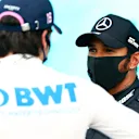 BUDAPEST, HUNGARY - JULY 18: Pole position qualifier Lewis Hamilton of Great Britain and Mercedes GP looks on in parc ferme  during qualifying for the F1 Grand Prix of Hungary at Hungaroring on July 18, 2020 in Budapest, Hungary. (Photo by Dan Istitene - Formula 1/Formula 1 via Getty Images)