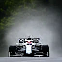BUDAPEST, HUNGARY - JULY 19: George Russell of Great Britain driving the (63) Williams Racing FW43 Mercedes on the way to the grid before the Formula One Grand Prix of Hungary at Hungaroring on July 19, 2020 in Budapest, Hungary. (Photo by Clive Mason - Formula 1/Formula 1 via Getty Images)