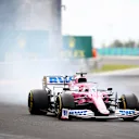 BUDAPEST, HUNGARY - JULY 19: Sergio Perez of Mexico driving the (11) Racing Point RP20 Mercedes on track during the Formula One Grand Prix of Hungary at Hungaroring on July 19, 2020 in Budapest, Hungary. (Photo by Bryn Lennon/Getty Images)